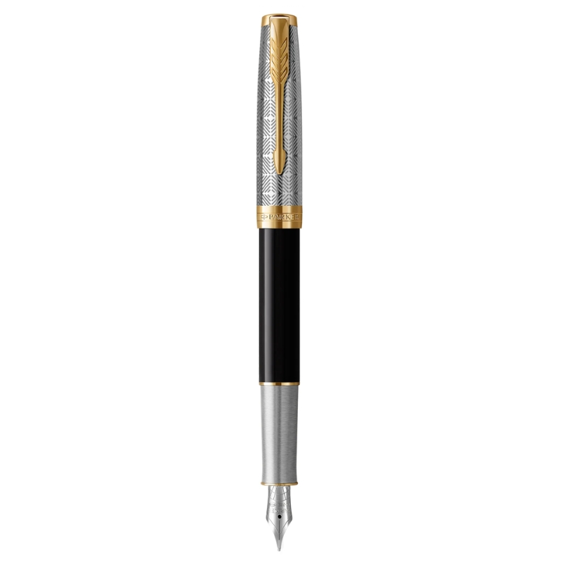 Bút Máy Parker Sonnet Metal Black GT18k GB-2119784 - Mạ vàng 18K 1 Bút Máy Cao Cấp Parker SON Metal Black GT18k GB-2119784 - Mạ vàng 18K