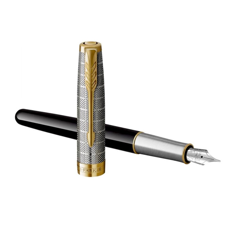 Bút Máy Parker Sonnet Metal Black GT18k GB-2119784 - Mạ vàng 18K 4 Bút Máy Cao Cấp Parker SON Metal Black GT18k GB-2119784 - Mạ vàng 18K