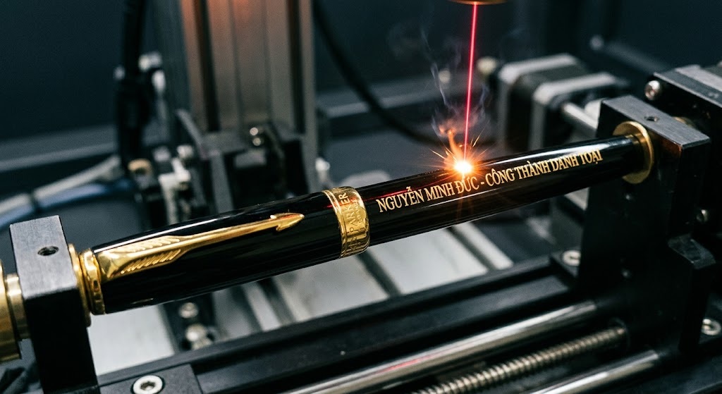 Tổng Hợp Những Câu Chúc Hay Và Ý Nghĩa Nhất Để Khắc Lên Bút Ký Tặng Sếp 1 Công nghệ khắc laser hiện đại giúp tạo ra những nét chữ tinh xảo, không làm bong tróc lớp mạ của bút Parker.