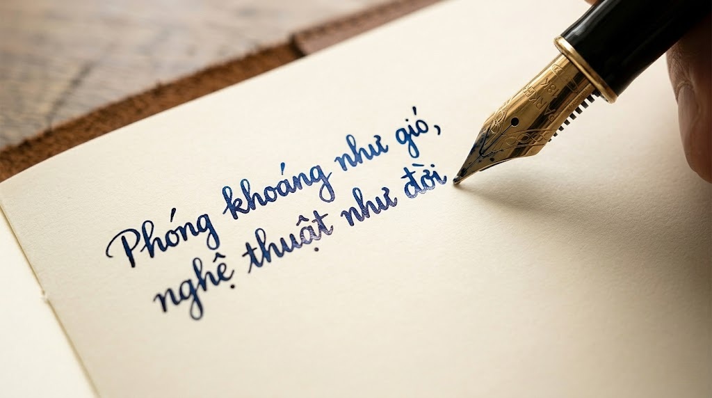 Giải Đáp Tế Nhị: Có Nên Tặng Bút Máy Cho Người Có Nét Chữ Không Đẹp? 2 hiệu ứng thanh đậm từ ngòi bút máy giúp những nét chữ phóng khoáng trở nên có hồn và mang đậm dấu ấn cá nhân.