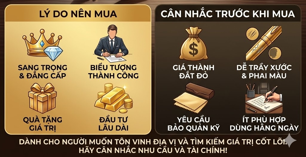 Có Nên Mua Bút Parker Mạ Vàng Toàn Thân Hay Không? 1 nên mua bút Parker mạ vàng toàn thân hay không