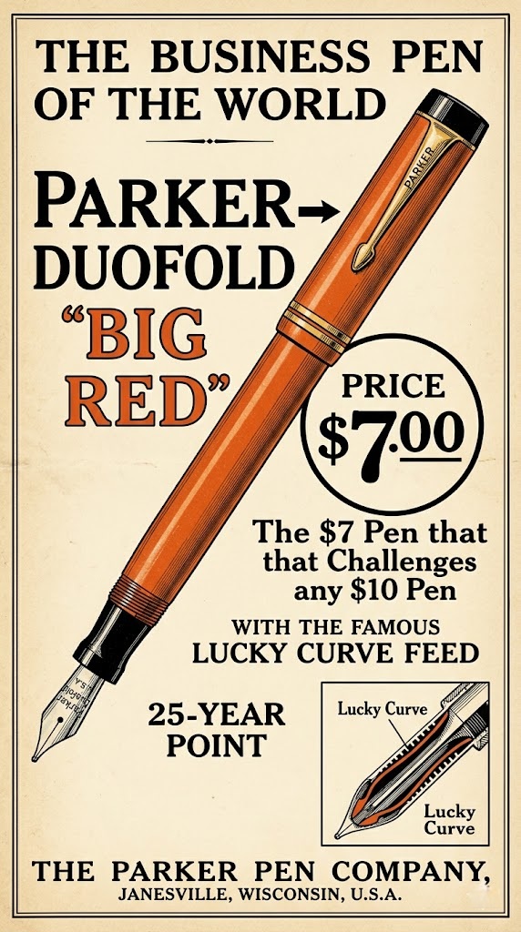 Hành Trình Lịch Sử Thăng Trầm Của Dòng Bút Parker Duofold Đắt Đỏ Nhất 1 Parker Duofold Big Red ra đời năm 1921 đã làm thay đổi hoàn toàn cục diện ngành công nghiệp sản xuất bút máy.